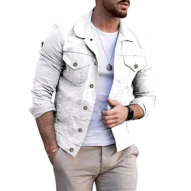Men's Hip-Hop Denim Jacket