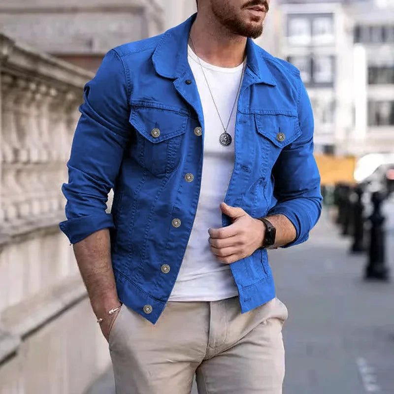 Men's Hip-Hop Denim Jacket