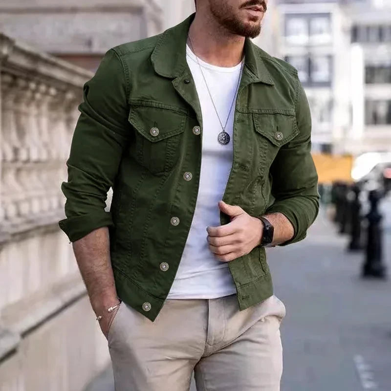 Men's Hip-Hop Denim Jacket
