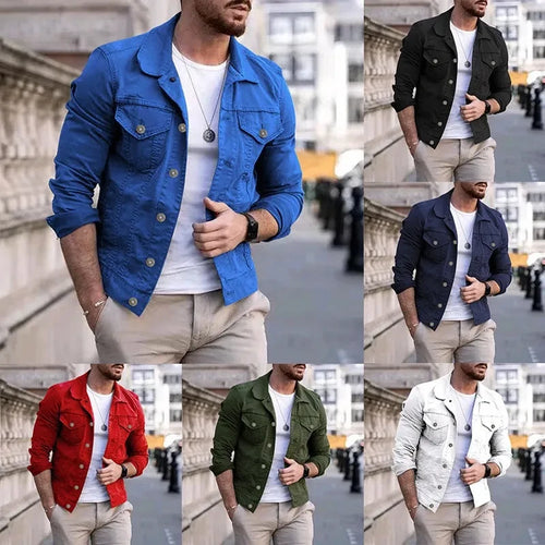 Men's Hip-Hop Denim Jacket